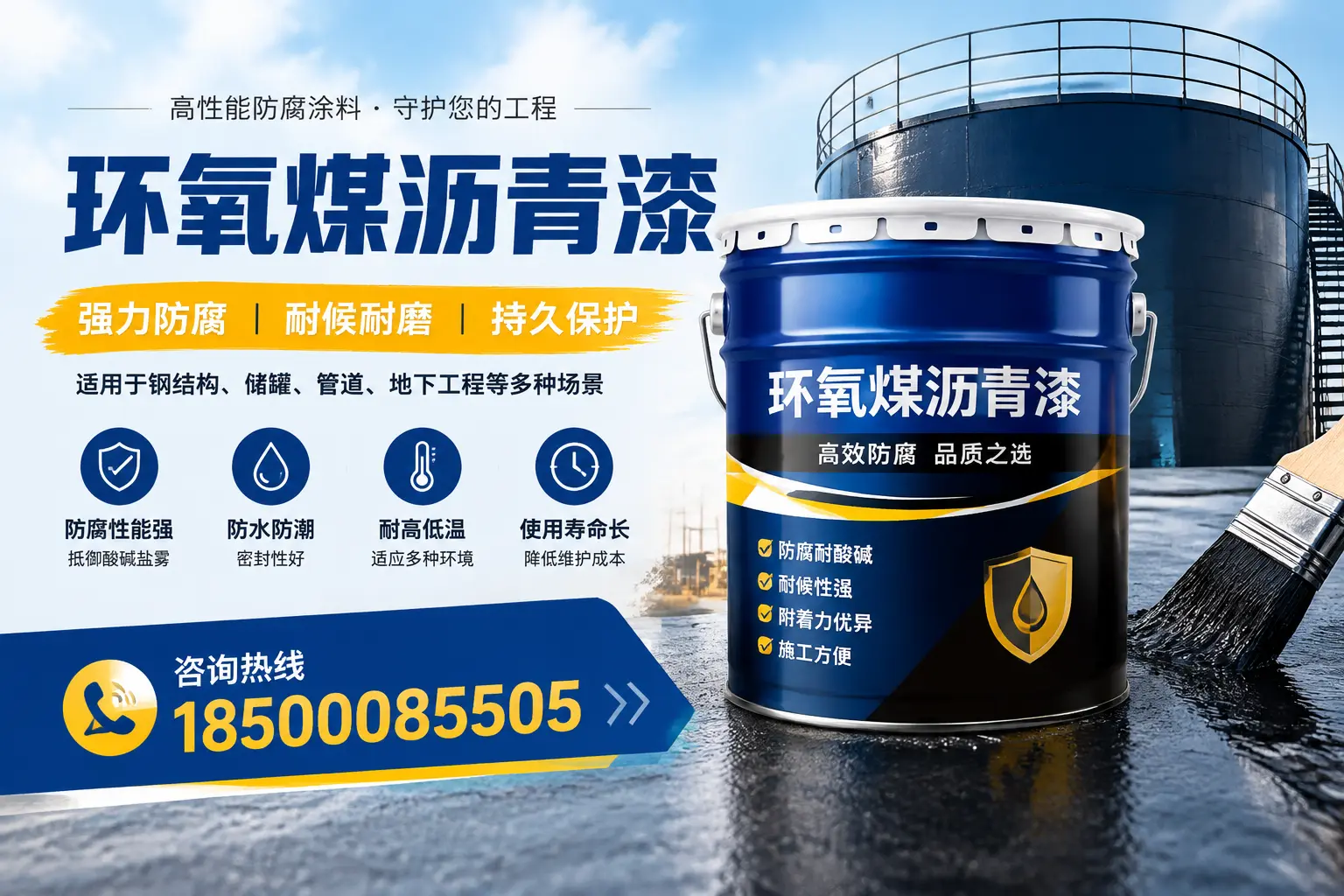 环氧煤沥青漆在工业中的应用，德州企业的选择